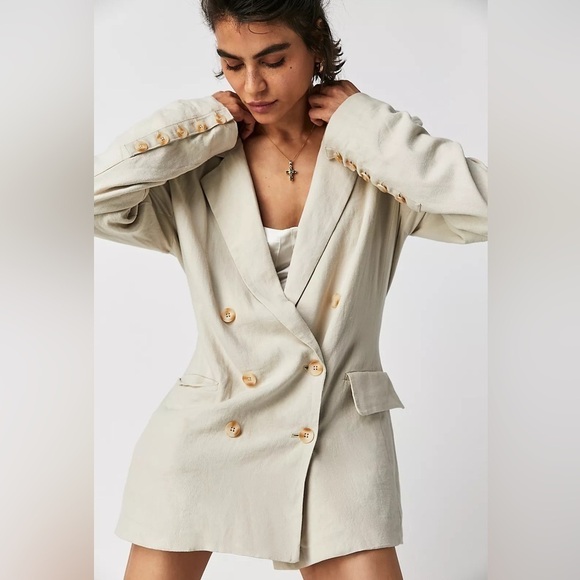 10. Free People Olivia Blazer NWT Size XS - Picture 2 of 14